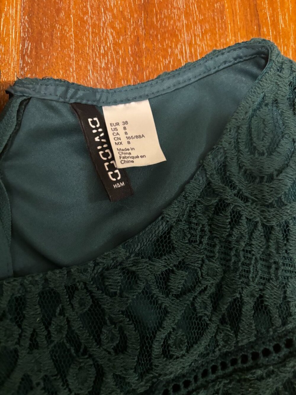 H&M Dress Lot (Orange Size 6, Blue and White Stripes Size 6, Green Lace Size 8) - Picture 2 of 13
